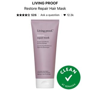NIB Living Proof Restore Repair Hair Mask